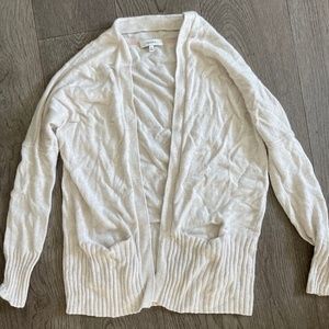 Aritzia Talula Cream Open Cardigan